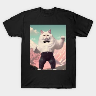 Muscle Meow: The Adorably Buff Felines- Glacier T-Shirt